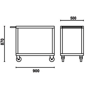 Misure carrello beta CP51