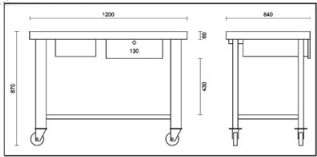 Misure carrello CB52 Beta