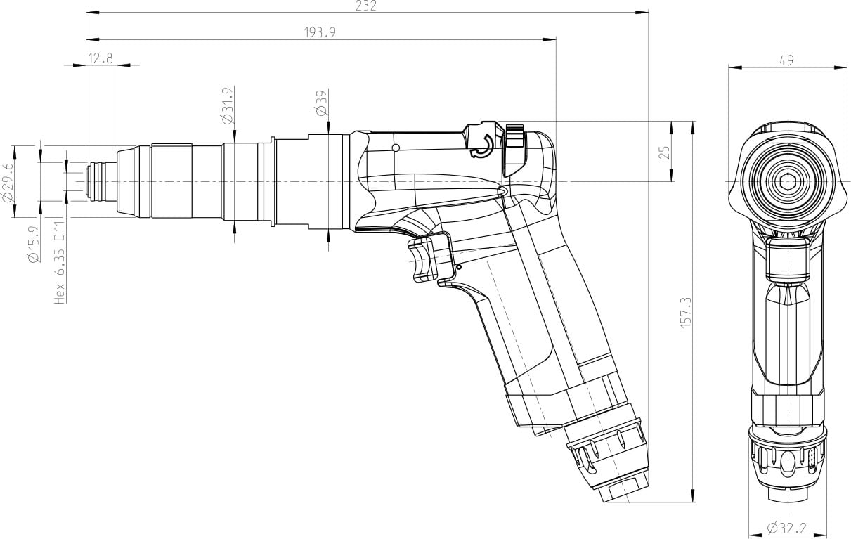 dimensioni cacciavite S2308-C