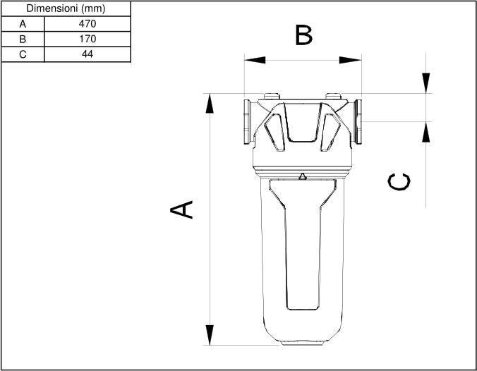 dimensioni filtro AF1000
