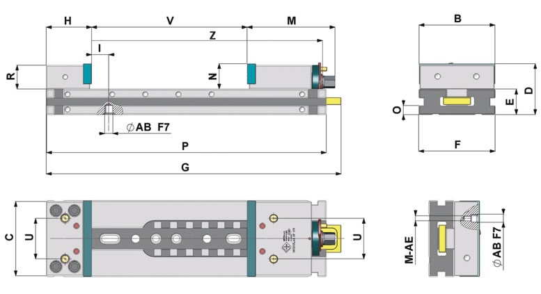 dimensioni morsa modulare SP