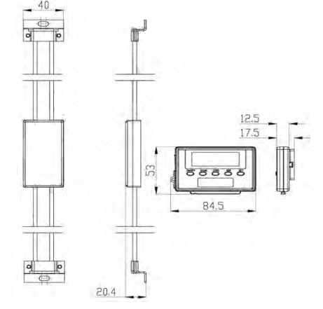 misure riga con display LCD R060 Fervi