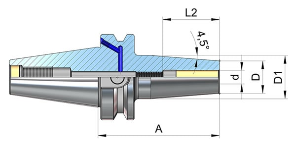 dettagli mandrino portautensile Eroglu