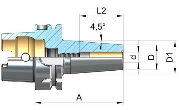 dettagli mandrino portautensile Eroglu