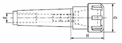 dimensioni mandrini porta pinze 555 LTF