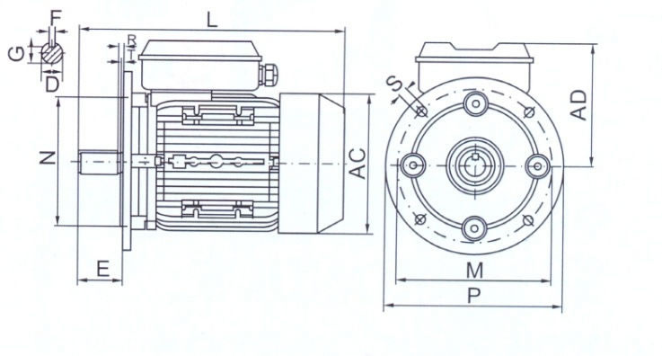 tabella dettagliata motore elettrico B5