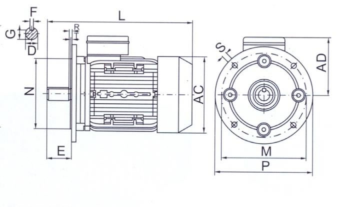 tabella dettagliata motore elettrico B5