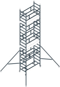 composizione ponteggio SMART TOWER