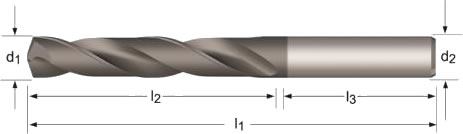 Punta HM R458 Force-X serie corta 3XD ø da 9.09 a 9.50mm Dormer [R458T]
