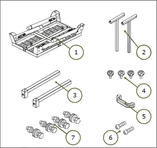 accessoires support pliable