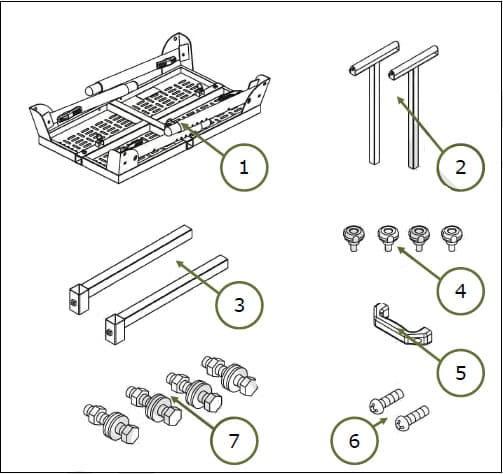 accessori supporto pieghevole