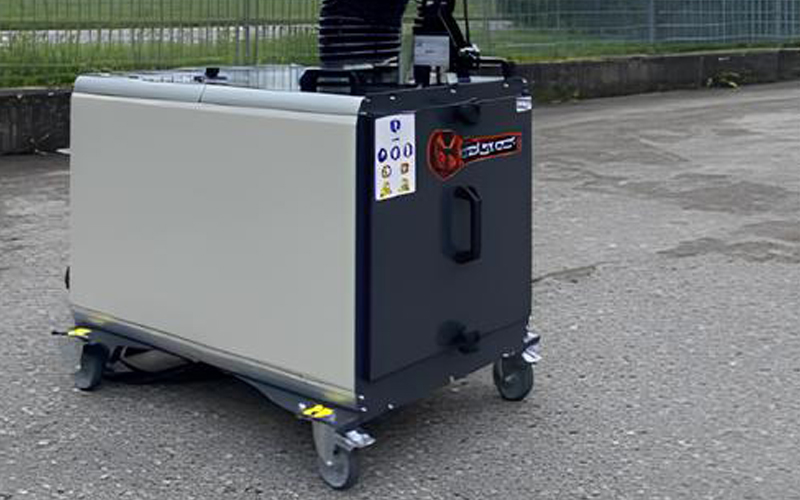 Dettaglio depuratore carrellato Dalpitech DST 1.3