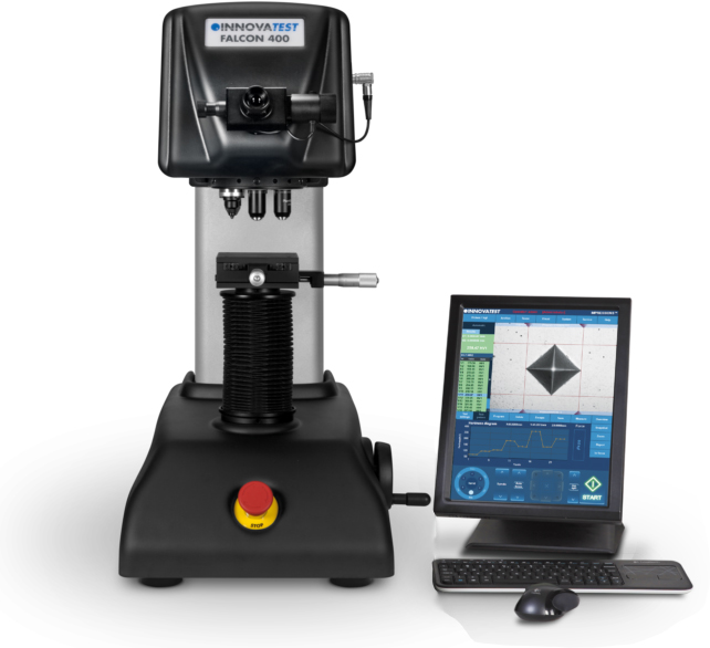 vista frontale durometro flacon 401AM Rupac Innovatest