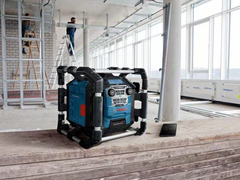 utilizzo radio cantiere Bosch GPB 18V-5 SC