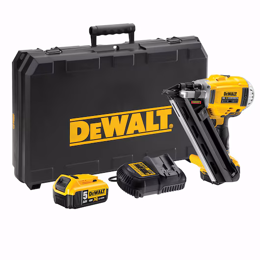 Chiodatrice a batteria DeWalt 2 velocità 18V XR Litio 5AH