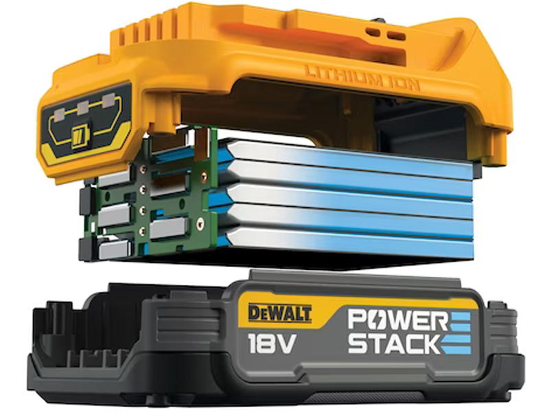 Dettaglio batteria Powerstack DeWalt