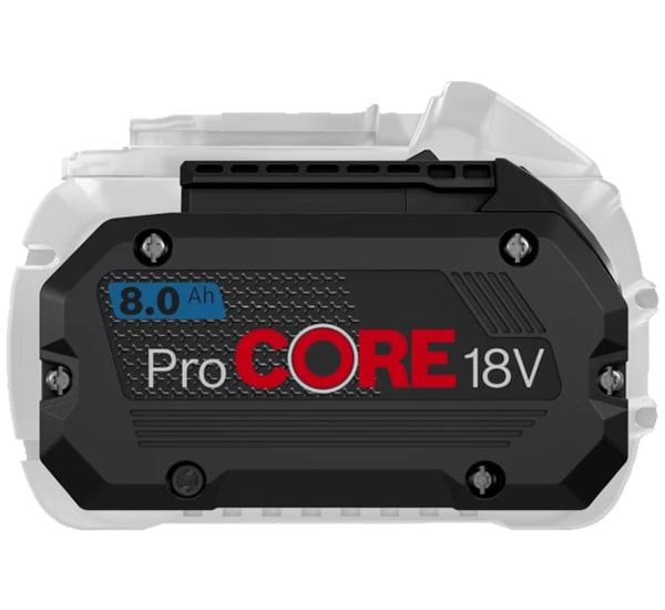 Dimensione compatta e ridotto batterie ProCore Bosch