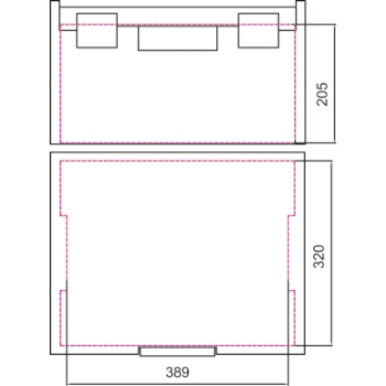 Dimensioni valigetta C99V2 Beta