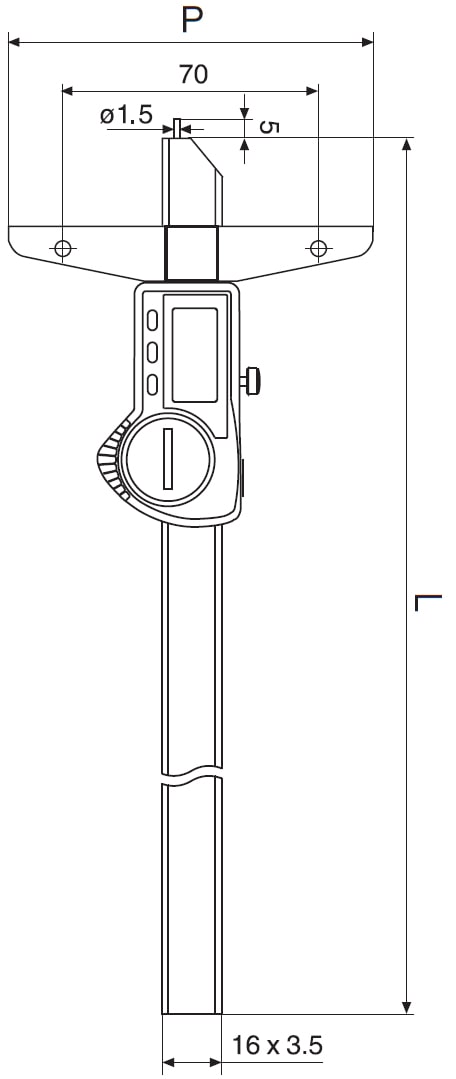 dimensioni Calibro Rupac