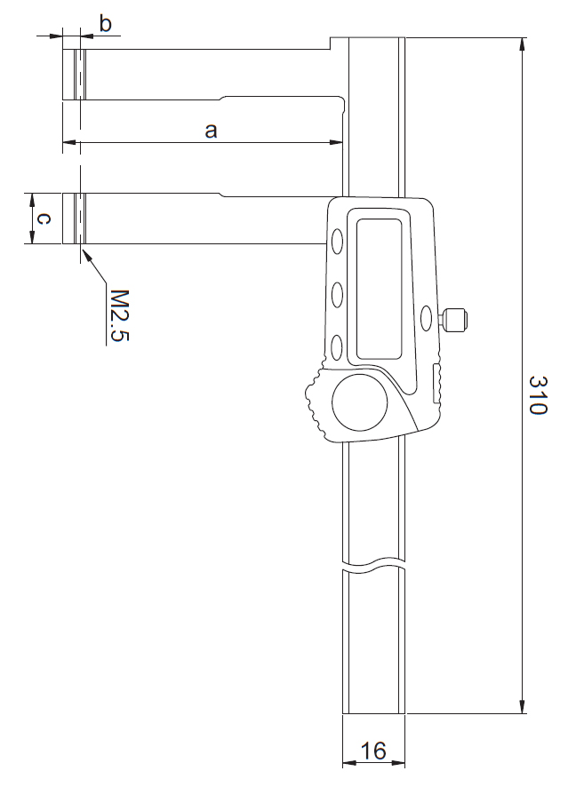 dimensioni Calibro Rupac