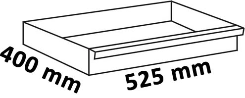 Dimensioni cassetto 525x400