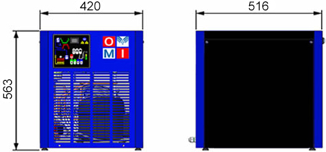 dimensioni essiccatore Easy Dry ED 108 OMI