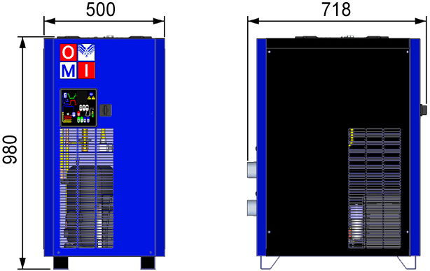dimensioni essiccatore Easy Dry ED 480 OMI