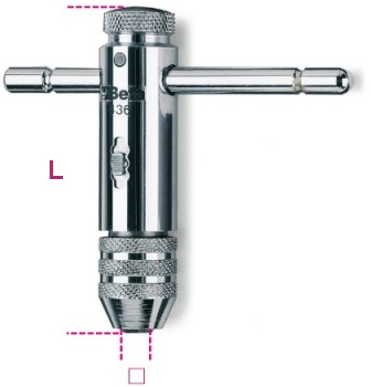 Dimensioni giramaschi a criocchetto reversibile 436/2 Beta