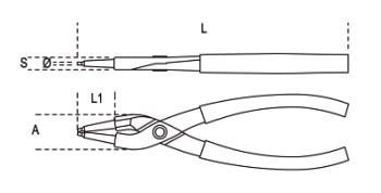 Misure pinze 1032 Beta