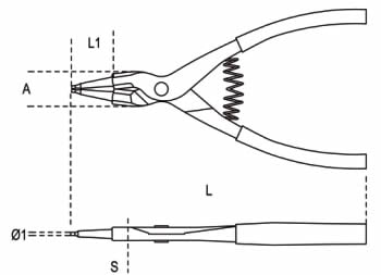 Misure pinze 1036 Beta