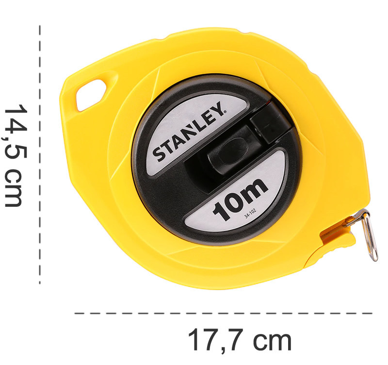 Dimensioni rotella metrica compatta Stanley