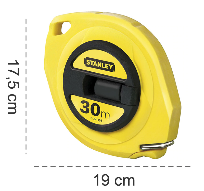 Dimensioni rotella metrica compatta Stanley