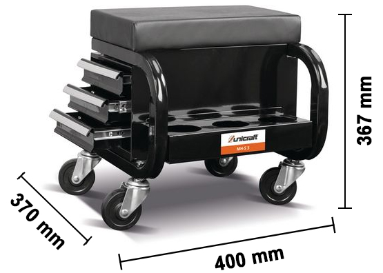 Dimensione sgabello MH-S3 Unicraft