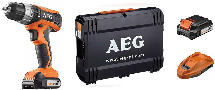 Dotazione trapano avvitatore BSB 12G3 LI-202C AEG