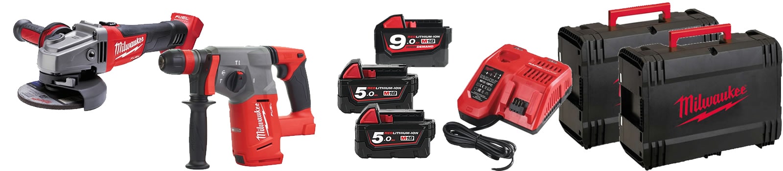 Dotazione KIT 18V Trapano + Tassellatore BPP2L-402B
