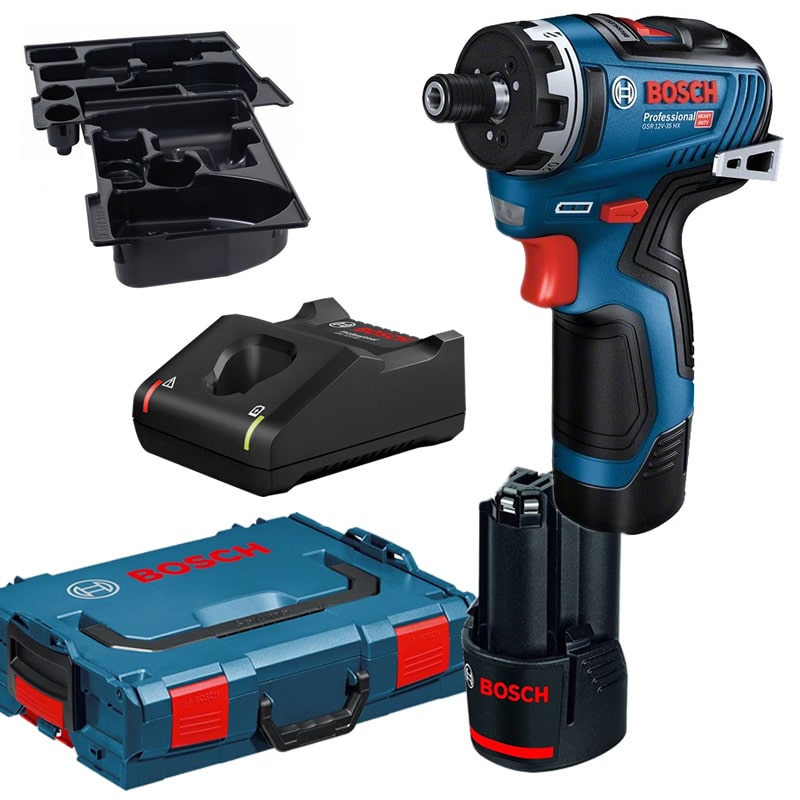 Dotazione kit bosch trapano GSR 12V-35 HX con 2 batterie in valigetta