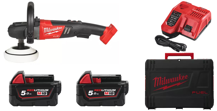 Dotazione lucidatrice M18 Fuel Milwaukee