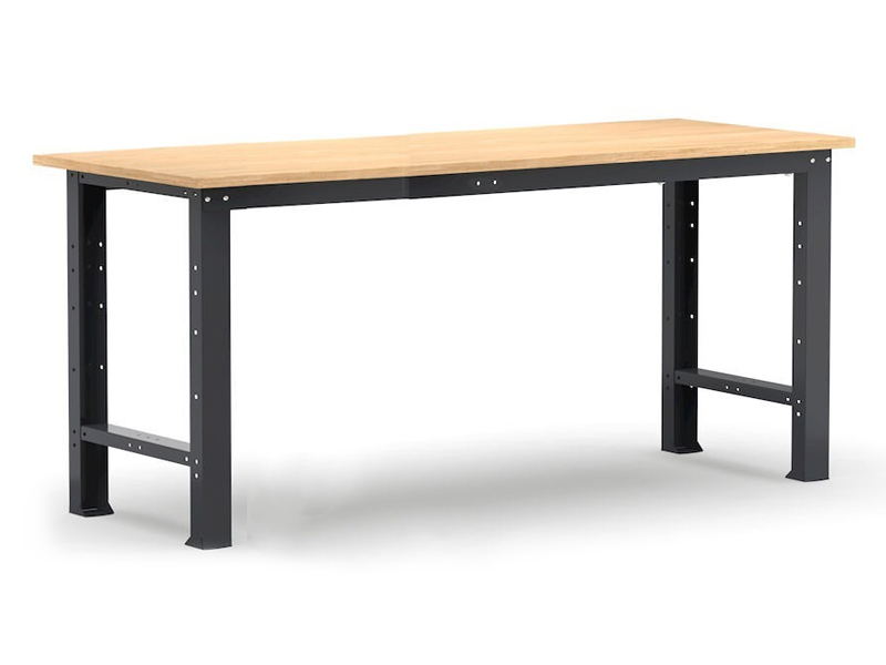 Banco da lavoro Fami Linea 391 da 1500x750x877mm con piano in legno, portata 1000Kg
