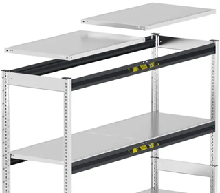 Caratteristiche scaffale System ST Fami ampio stoccaggio
