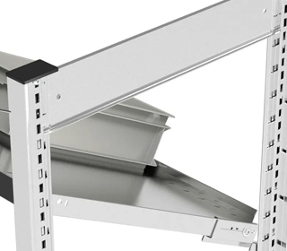 Caratteristiche scaffale System ST Fami struttura in acciaio