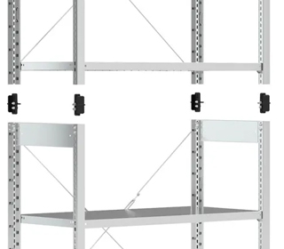 Caratteristiche scaffale con slitte System ST Fami facile montaggio