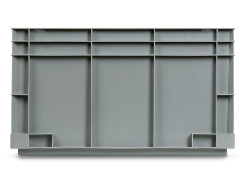 Eurobox Economy In Plastica 600x400x220 Mm Con Maniglie Chiuse | Cassetta Impilabile Per Stoccaggio Industriale E Uso Domestico