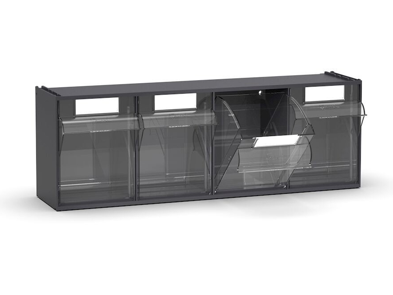 Cassettiera porta minuteria Fami Visual Box Linea 391 600x178x206mm con 4 cassetti