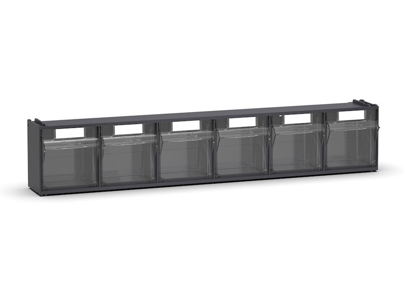 Cassettiera porta minuteria Fami Visual Box Linea 391 600x96x112mm con 6 cassetti
