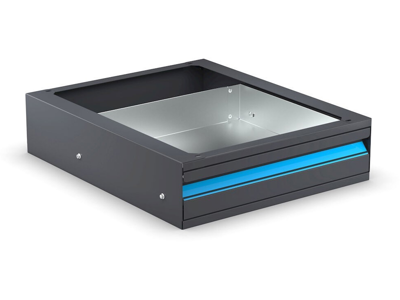 Cassetto ad estrazione totale Fami 510x611x142mm per banchi lavoro Linea391, portata 35Kg