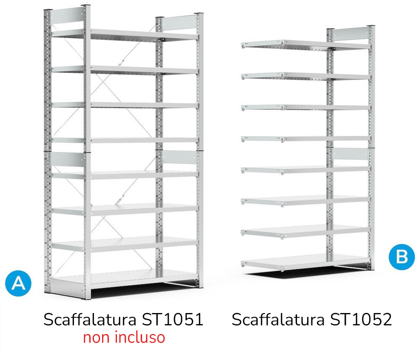Collegamento scaffalatura System ST Fami ST1052