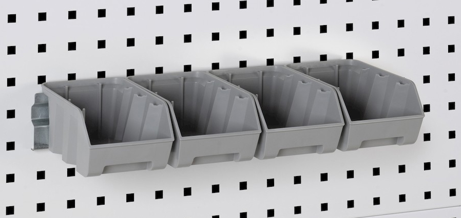 Dettaglio contenitori Picking Box Air per parete forata Fami