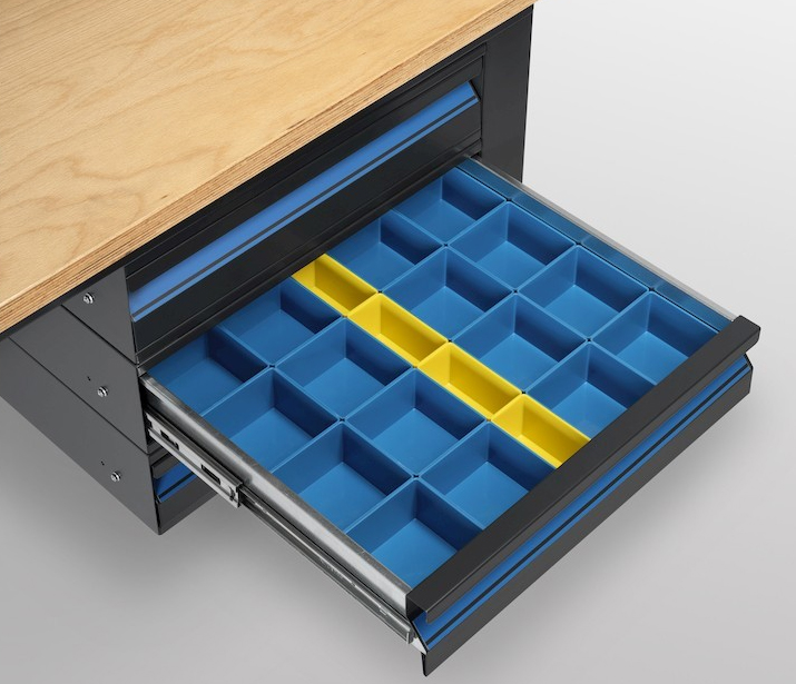 Détail du tiroir de l'établi Fami Linea 391