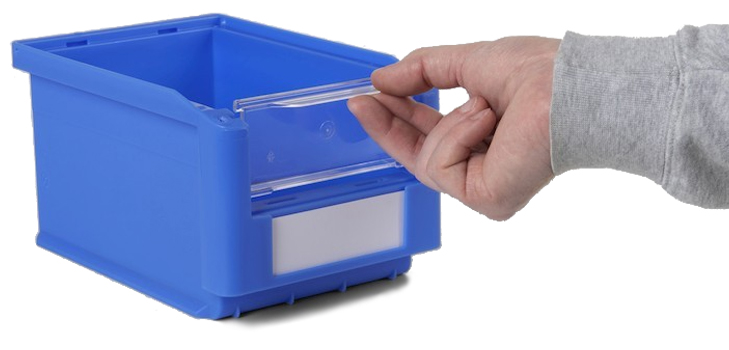Dettaglio porta etichette per contenitori Picking Box Classic Fami