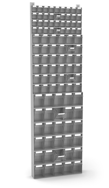 Dotazione scaffale porta minuteria Visual Box 102 cassetti Fami